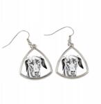Art-Dog Doberman háromszög alakú lógós fülbevaló kutyával, fényképpel, személyre szabható (5055882475168)