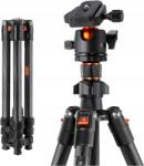 K&F Concept Ultrakönnyű Állvány K&f Carbon 162CM K254C2 Tripod szénszálas (101807)