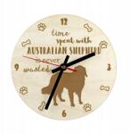  Ausztrál juhászkutya gravírozott kutyaóra, átmérő 30 cm, kutya neve (5906111249695)