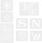 HEALLILY Karácsonyi Ablaksablon Let It Snow Motívummal 8 Db Heallily (8)