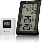  Statie meteo Bresser Meteo Temp W Negru cu senzor wireless si afisaj mare (7004210)