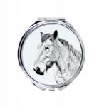  Ardenneki ló kompakt zsebtükör lóval fényképpel (5055882483224)