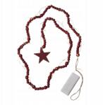 Star Trading Dekorációs lánc fa gyöngyökkel és Led csillag Beady elemes (729-72)