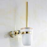  Fürdőszobai Wc kefe retro arany Weare Home szett (6912752782285)