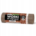 Allbag Organikus Hulladékgyűjtő Zsák 120L Barna Zsákok Biohulladék Szelektív Gyűjtéséhez (BRĄZOWE WORKI NA ŚMIECI ALLBAG 120L)