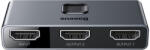 Baseus Adaptor 2 cai / splitter HDM, 2x1 / 1x2, 4K , Baseus Matrix CAHUB- BC0G (spl/bas/hd/gr)