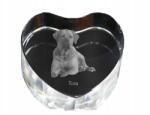 Art-Dog Tosa Inu kristály szív, dísz, kutya fénykép ajándéktárgy (5055882446328)