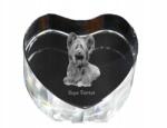 Art-Dog Skye terrier kristály szív, dísz, ajándéktárgy kutya fotóval (5055882445819)