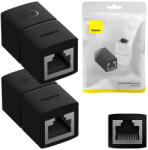 Baseus Conector de cablu Baseus, 2 buc, seria AirJoy (negru) (ada/bas/rj/ne)