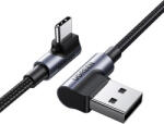 UGREEN Cablu inclinat Ugreen 90° USB C - USB 2.0 480Mbps 3A 3m negru (US176)