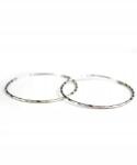  Ezüst fülbevaló körök 45mm F063