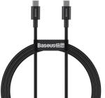 Baseus Cablu Baseus Superior Series USB-C la USB-C, 100 W, 1 m (negru)