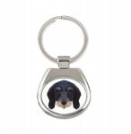 Art-Dog Teckel durva szőrű kutya kulcstartó, grafikai kulcstartó (5056739220184)