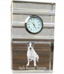  Jack Russell terrier kristály asztali karóra kutyával, saját fotóval (5060383449655)