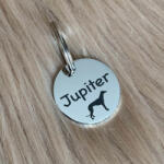 Dog And You Lézer gravírozott kutyabiléta Ezüst színű (fenyesezust001)