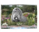 Art-Dog Barbet kutya kép kristályban, ajándéktárgy, trófea, köszönetnyilvánítás, szobor (5055882466982)