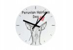  Meztelen perui kutya falióra lógó és álló kutyával, személyre szabható, 20 cm (5060381107250)