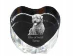 Art-Dog Glen of Imaal terrier kristály szív, dísz, kutya fénykép ajándéktárgy (5055882445550)