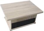 International Service Masuta cafea extensibila Locarno, cu sertar , Sonoma/Wenge , 900 x 700 x 470 mm Masa de cafea