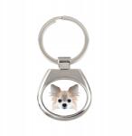 Art-Dog Chihuahua hosszú szőrű kutya kulcstartó, kulcstartó grafika (5056739219881)