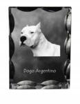 Art-Dog Argentin kutya fotó díszes kristályban, ajándéktárgy, lakásdekoráció (5055882448179)