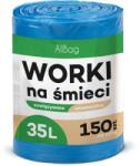 Allbag Univerzális Szemetes Zsákok 35L Összeköthető Nagyon Erős Kék 150 db (UNIWERSALNE WORKI NA ŚMIECI ALLBAG 35L)