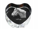 Art-Dog Ló Haflinger kristály szív fényképpel, asztali dísz (5055882447073)