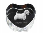 Art-Dog Sealyham terrier kristály szív, dísz, kutya fénykép ajándéktárgy (5055882445475)