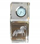 Art-Dog Falabella ló kristály asztali óra az Ön fényképével, ajándéktárgy (5055882418905)