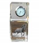Art-Dog Ló Mustang kristály asztali óra saját fotóval, ajándéktárgy, jutalom (5055882418677)