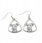 Art-Dog Walesi terrier háromszög alakú lógós fülbevaló kutyával, fényképpel (5055882476356)