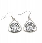 Art-Dog Bologna háromszög alakú, lógós kutya fülbevaló, fényképpel, személyre szabható (5055882476387)