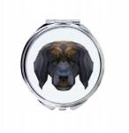  Leonberger kompakt zsebtükör geometrikus kutyával (5056739226193)