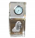  Redbone Coonhound kristály asztali óra kutyával, saját fotóval (5055882417342)