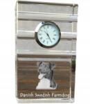  Dán-svéd vidéki kutya kristály asztali karóra az Ön fényképével (5060381107885)