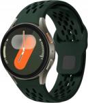  Galaxy Watch 7/6/5/4/FE szilikon szíj, sötétzöld, sportos, légáteresztő (6910868467560)