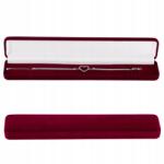  Velúr Karkötő Doboz Bordó Ajándék