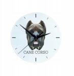  Cane Corso üveg falióra lógó geometrikus kutyával (5056739224731)