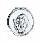  Macska Ocicat kompakt zsebtükör macskával fényképpel (5055882482630)