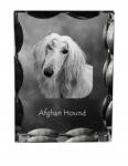 Art-Dog Afgán agár kutya fotó díszes kristályban, ajándéktárgy, lakásdekoráció (5055882447967)
