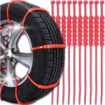 Memfis Hóláncok Csúszásgátló Pántok Többször Használható Gumiabroncsok Kerekek Hó Jég (10x ŁAŃCUCHY ŚNIEGOWE OPASKI MEMFLOW)
