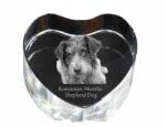 Art-Dog Ciobanesc Romanesc Mioritic kristály szív, dísz, fényképes ajándéktárgy (5055882445901)