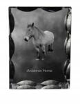 Art-Dog Ardenneki ló fotó díszes kristályban, ajándéktárgy, lakásdekoráció (5055882450226)