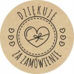  Kraft matricák 65 mm 100db Köszönöm A Rendelést (EPL-131.FI65.DZZZ.40.100)