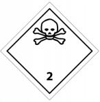 Print&Stick Adr címke 2.3 Mérgező gázok