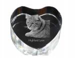 Art-Dog Skót macska kristály szív, dísz, macska fénykép ajándéktárgy (5055882446953)