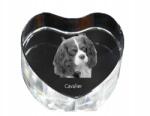 Art-Dog Cavalier King Charles spániel kristály szív, kutya fénykép ajándéktárgy (5055882445093)