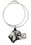 Art-Dog Pointer nyaklánc kutyával, medál ezüst kígyó láncon (5906111282982)