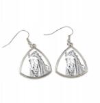 Art-Dog Pintabian ló háromszög alakú, lógós fülbevaló fényképpel, személyre szabható (5055882477438)