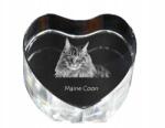 Art-Dog Maine Coon macska kristály szív, dísz, ajándék macska fotó (5055882446472)